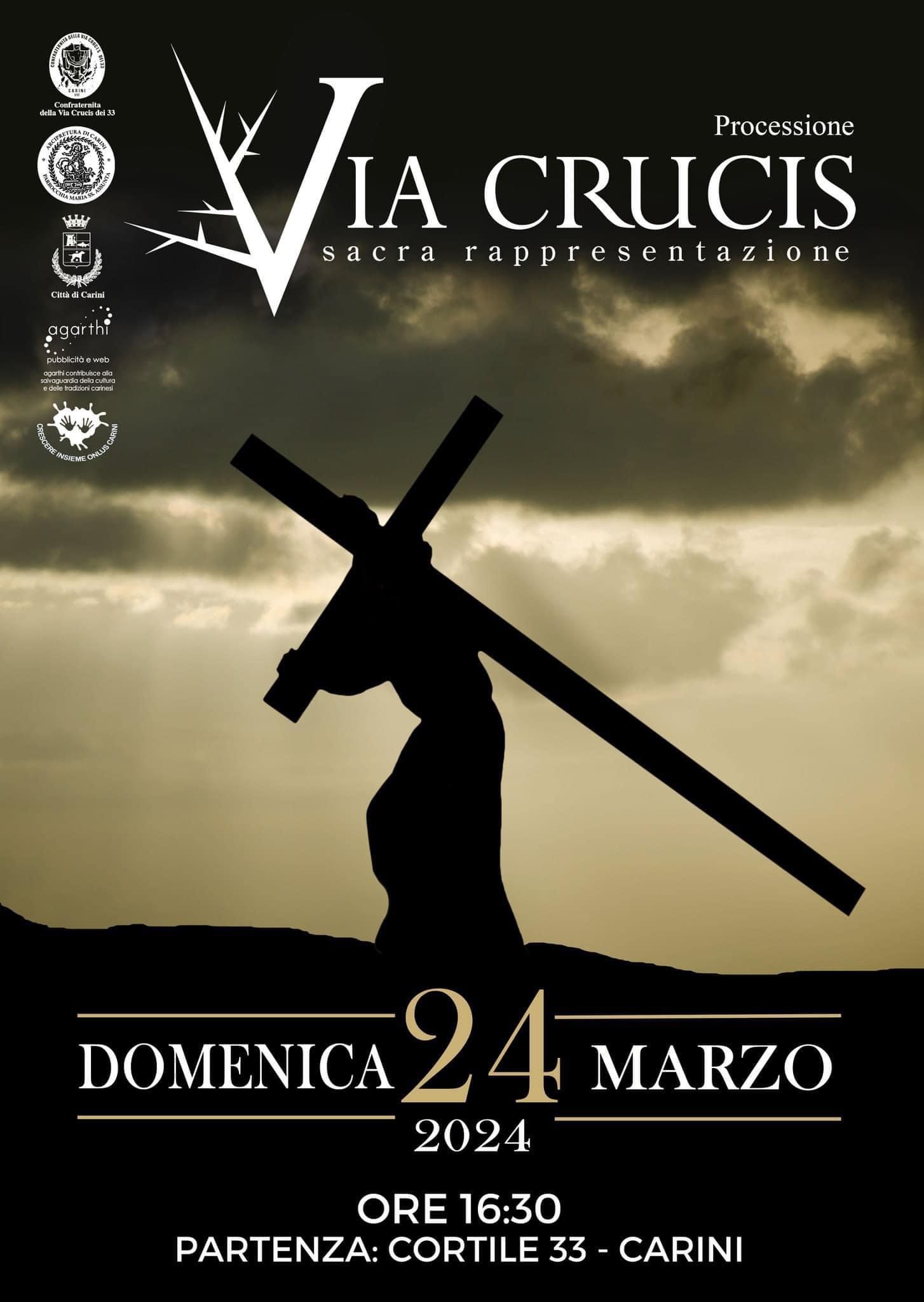 Carini La Domenica Delle Palme Si Rinnova La Via Crucis Tele Occidente