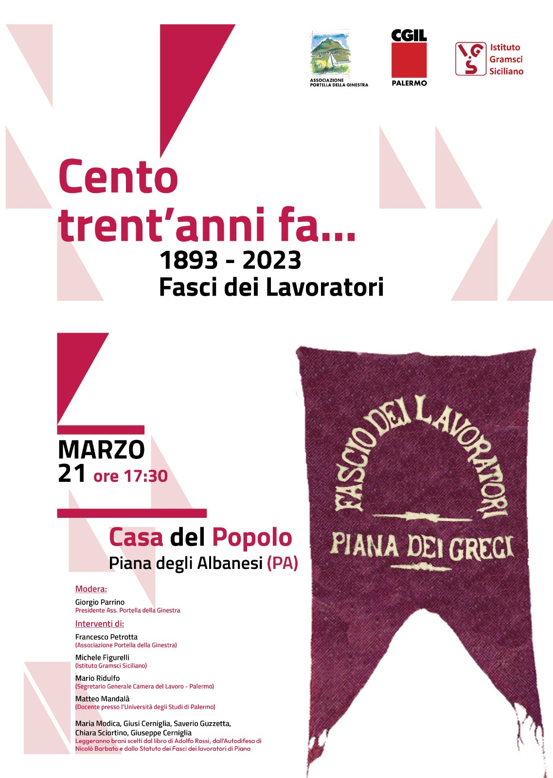 Piana Degli Albanesi, Il 21 Marzo Si Ricordano I 130 Anni Dei Fasci Dei ...